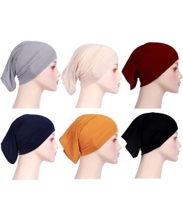 6 Pieces Sport Hair Accessories Unisex Spandex Dreadlocks Bands Elastic Long Hair Dreads Head Wraps Braids Bonnet Solid Colors Soft Headband For Men And Women - Buy Online on SooperMarket.com