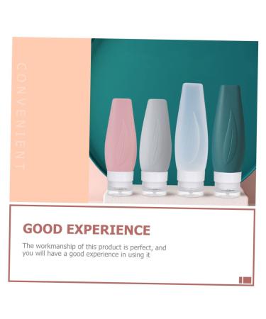 1 Set Silicone Travel Bottles - Reusable Squeeze Bottles for Cosmetics - Perfect Travel Supplies for Women - Buy Online on SooperMarket.com