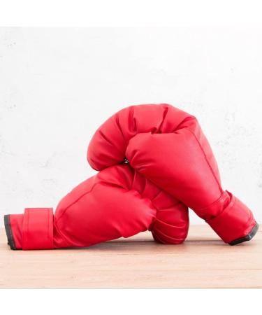PiscatorZone Adult Boxing Gloves - Black & Red Kickboxing Professional Gloves (2 Pair) for Punch Bag - Buy Online on SooperMarket.com