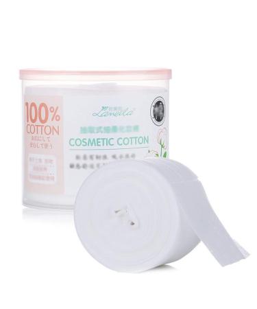 Portable Cleansing Cotton 250pcs/roll Refill Cotton Pads Draw-out Face Cleansing Makeup Remover Cotton Wipes Nail Polish Cleaning Cotton Pads Soft Comfortable (Color : White)