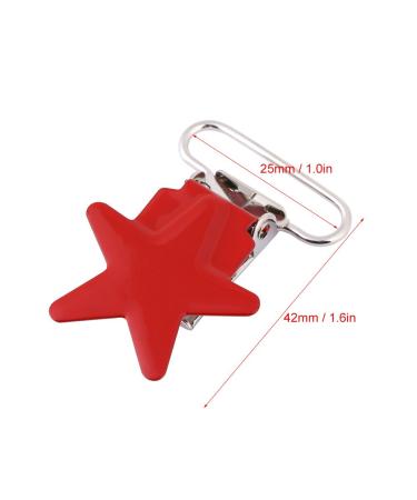 10 Pieces Pacifier Clips - Pentagram Strap Holder for Baby Boys & Girls | International Shipping Available - Buy Online on SooperMarket.com