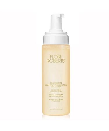 Flori Roberts Perfect Tone Cleansing Foam Gentle Purifying Face Wash for Women of Color or Deeper Skin Tones for Normal Dry Oily Sensitive Skin Nourishing and Hydrating