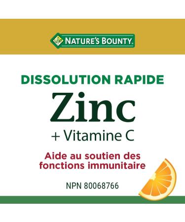 Nature's Bounty Vitamin C + Zinc Multi-coloured 60 Quick Dissolve Tablets - Buy Online on SooperMarket.com