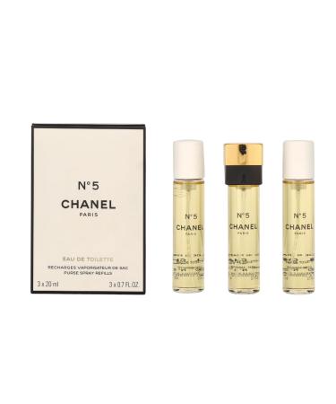 Chanel - No.5 Eau De Toilette Purse Spray Refills 3x20ml/0.7oz 16 Count (Pack of 6422)