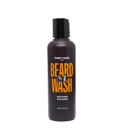 Men Rock Soothing Beard Shampoo - Soft & Moisturising Relieves Itching & Dandruff Oakmoss Fragrance 100ml