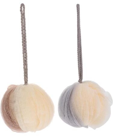 Angoily 4 Pcs Exfoliating Bath Flower Shower Balls - Eco-Friendly Loofah Poufs & Scrub Sponges for Spa-like Home Baths - Buy Online on SooperMarket.com