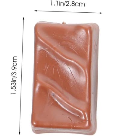 HOMSFOU 24 Pcs Simulation Chocolate Decorative Chocolate Decor Fake Candy Cake Decorating Fake Cookies Kids Bulk for Desserts Desktop Fake Chocolate Artificial Children's Products Pvc 3d Coffeex4pcs 3.9X2.8X1.8CMx4pcs - Buy Online on SooperMarket.com