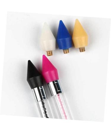 POPETPOP 5pcs Tools Diamond Art Pen Refill Gem Picker Tool Diamond Art Pen Tips Only Dotting Tool Refills Diamond Art Pen Tip Replacement Diamond Art Supplies White Rhinestone Manicure Wax 2.85X1.50X1.50CM White - Buy Online on SooperMarket.com
