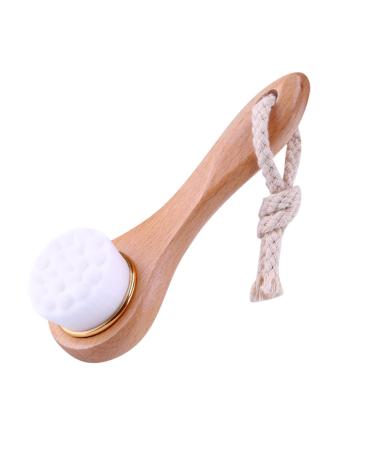 1PC Bamboo Charcoal Facial Cleansing Brush - Manual Pore Exfoliation & Makeup Removal - Buy Online on SooperMarket.com