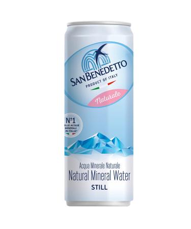 Natural Water San Benedetto Can | 48 Milk 33cl | Plastic-Free Maxi Format | Eco-Friendly Product - Shop Internationally - Buy Online on SooperMarket.com