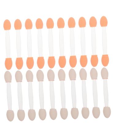 Angoily 50pcs Two-color Eyeshadow Brush Eye Shadow Concealer Eyeshadow Cosmetic Woman Tool Girl