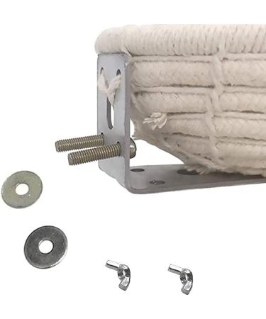 Bird Cage Nest Cotton Weave Hemp Rope Bird House Bed Hatching Nesting Box with 2 Fixing Screws Parrot Cage Hatching Nesting Box for Budgie Cockatiel Lovebird - Buy Online on SooperMarket.com