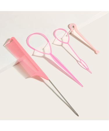 KQNM Haarhilfen 4er-Set Haarflechtwerkzeuge & Dutt-Styler f r perfektes Haarstyling | Internationaler Versand - Buy Online on SooperMarket.com
