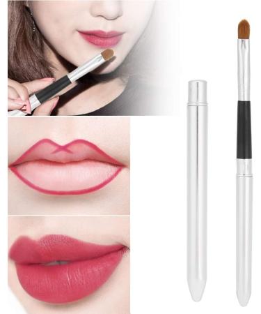 Lip Brush for Lipstick Retractable Lipstick Brush with Bristles for Precise Lip Contouring Smear Powders Evenly for Lasting Makeup - Buy Online on SooperMarket.com