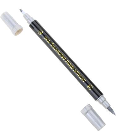 Food Coloring Pens Color Double Sided Edible Food Coloring Marker with Fine and Thick Tip Food Grade Marker Silver - Buy Online on SooperMarket.com