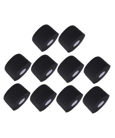 Housoutil 10pcs Hairdressing Neck Paper Barber Supplies Black Neck