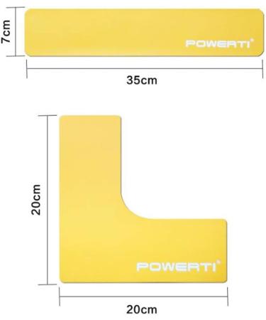 ABOOFAN 6 x Tennis Court Marking Strips - Logo Basketball & Football Floor Marking (4pcs 2 Corners) - International Shipping Available - Buy Online on SooperMarket.com