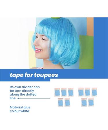 AIDIRui 360 Piece Strong Wig Double Tape Strips Light Blue Waterproof Sweat Extension Lace Wig Wig Film Adhesive - Buy Online on SooperMarket.com