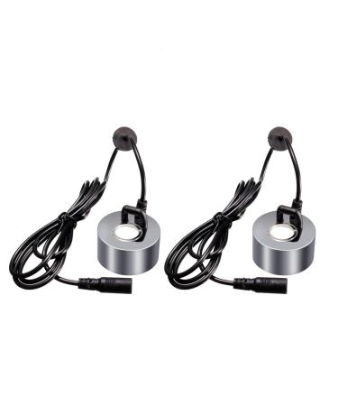 Shinekoo 24V Ultrasonic Mist Maker Fogger Silver Fish Reptile Tank Mister Fogger Water Fountain Pond Air Humidifier Atomizer Head 2PCS