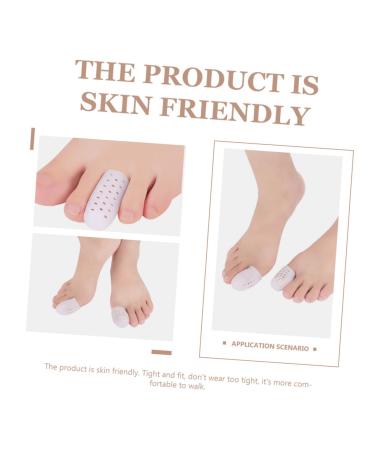 Healeved Silicone Toe Protector Caps - 6 Pairs | Thumb & Big Toe Sleeves for Bunion Relief | Gel Guards for Front Feet - Sebs Material - Buy Online on SooperMarket.com