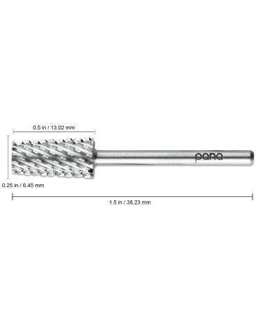 Pana 3/32 Tapered Barrel Carbide Nail Bit for Electric Dremel Drill Machine - Coarse Silver Grit | Manicure, Pedicure, Nail Art Design & Cuticle Care - Buy Online on SooperMarket.com