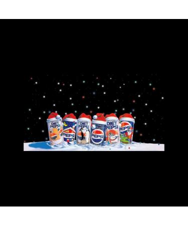 All+Every Pepsi Retro 90s Christmas Cans Men's T-Shirt L Black - Buy Online on SooperMarket.com