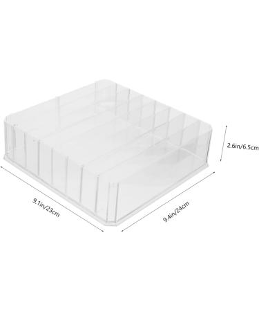 PRETYZOOM Cosmetic Storage Box Storage Drawers Desk Storage Drawer Makeup Palettes Organizers Eye Shadow Blush Transparent 24x23x6.5cm - Buy Online on SooperMarket.com