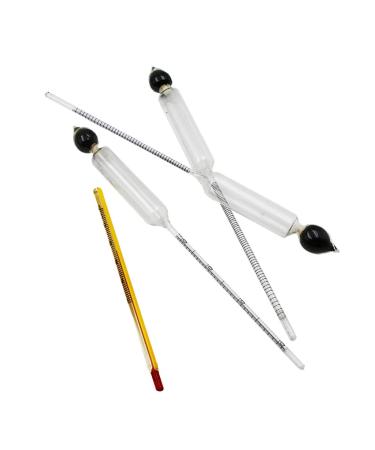Box of 3Pcs Spirit Alcohol Meter Hydrometer 0-40% 0-70% 0-100% - Buy Online on SooperMarket.com
