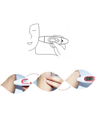 Gogogmee 2pcs 3 1 Facial Moisture Oil Meter Min Spa Humidifier Digital Skin Analyzer Skin Detector White - Buy Online on SooperMarket.com