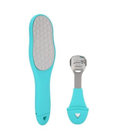 Foot scraps footfish professional pedicure tool 2 in 1 double-sided peeling for dead skin feet remove hard skin (green)