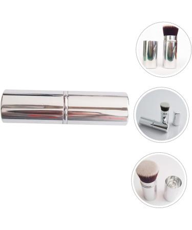minkissy Cosmetic Applicator Retractable Brush Travel Makeup Dense Foundation Brush Retractable Makeup Brush Retractable Powder Brush Foundation Makeup Tool Metal With Cover - Buy Online on SooperMarket.com