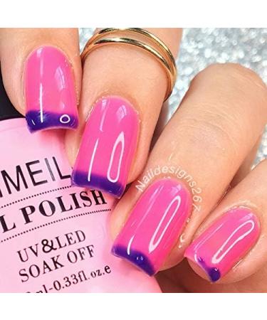 AIMEILI Soak Off UV LED Temperature Colour Changing Chameleon Gel Nail Polish Multicolour/Mix Colour/Combo Colour Set Of 6pcs X 10ml - Kit 15 KIT6-15 1.67 ml (Pack of 6) - Buy Online on SooperMarket.com