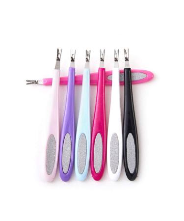 Desikixudy Double Sided Finger Push Nail Manicure Nail Care Tool Drop
