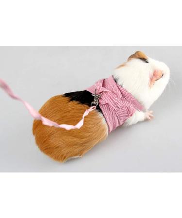 YJZQ Guinea Pigs Safety Harness Adjustable Stripe Pet Harness Vest Lead Rope for Rats Iguana Hamster Ferrets Small Animal Pet Training or Walking red - Buy Online on SooperMarket.com
