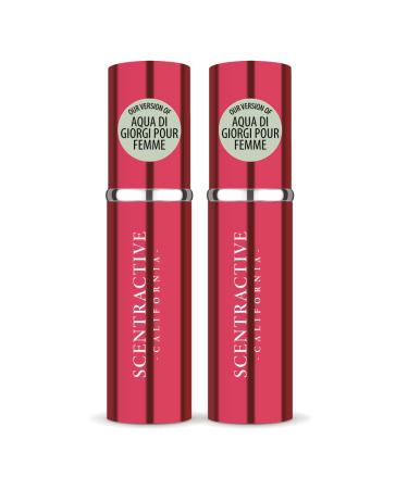CA Perfume Impression of Aqua Di Giorgi Pour Femme For Women Replica Version Fragrance Dupes Concentrated Long Lasting Eau de Parfum Spray Refillable Atomizer Bottle 0.17 Fl Oz/5ml-X2 ARMN AQUA DI GIORGI POUR FEMME IMPRESSION 0.34 Fl Oz (Pack of 1)