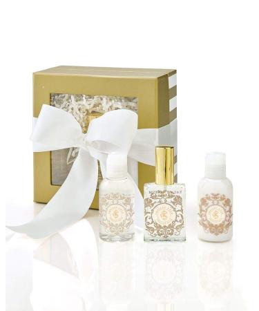 Shelley Kyle Signature Mini Gift Set Includes Travel Size Perfume Lotion and Shower Gel Packaged in Beautiful Cream and Gold Gift Box with Ribbon Lemon