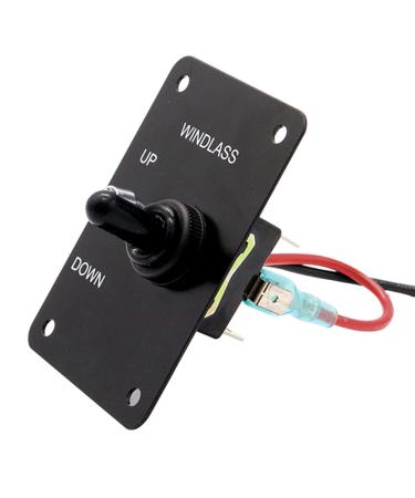Anchor Windlass Up/Down Rocker Switch Panel Marine Windlass ON-OFF-ON Control Panel With Red LED - Buy Online on SooperMarket.com