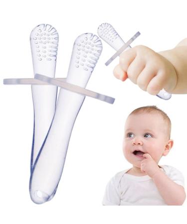 Baby Teething Toys  Teething Toys  Mushroom Teether Toy  Teether for Baby Silicone Teething Brush Tool Ring Toy (X2)