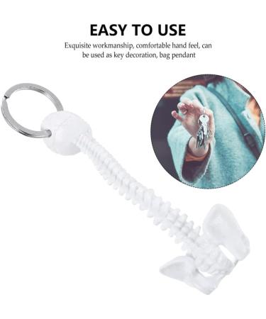 Spine Keychain - White Spine Skeleton Model Keyring | Unique Decor & Miniature Spine Gift - Buy Online on SooperMarket.com