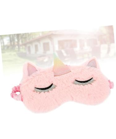 Child's Pink Embroidered Eye Mask with Makeup Eyeshadow Design - 1 Count - Buy Online on SooperMarket.com