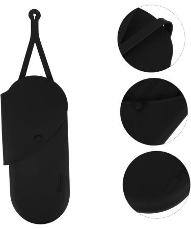 PLAFOPE Curling Iron Storage Bag Reusable Curling Iron Bag Curling Iron Carrier Storage Bag for Travel Curling Iron Storage Organizer Silicone Curling Iron Bag Portable Curling Iron Bag 29.50X13.50X2.00CM Black - Buy Online on SooperMarket.com