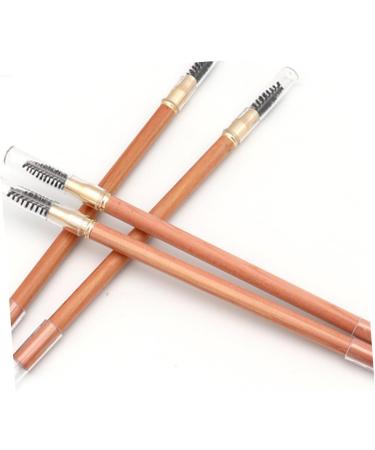 PLAFOPE 2pcs Double Ended Eyebrow Pencil with Brush Makeup Eyebrow Tool Women Makeup Pencils Eyeliner Wood - Buy Online on SooperMarket.com