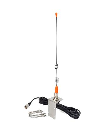 HYS VHF Marine/Boats Radio Antenna, Low-Profile 156-163mhz Antennas W/16.4ft(5m) RG58 Low Loss Premium Coaxial Cable with PL259 for Standard Truck Horizon Cobra Icom VHF Marine Mobile Radio