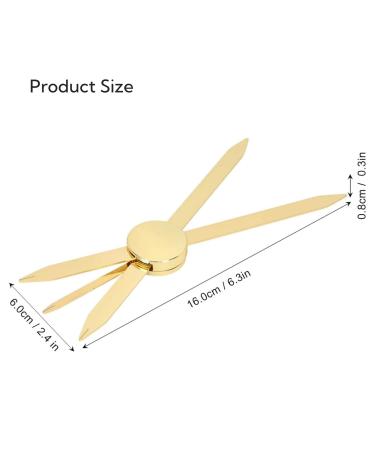 Adjustable Eyebrow Ruler - Accurate Positioning Stainless Steel Brow Measuring Tool | Gold Design | Perfect for Precision Grooming - Buy Online on SooperMarket.com