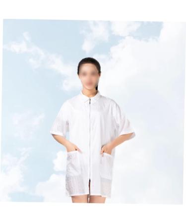minkissy Clothes Hair dye Clothes Work Clothes Mens Tank Tops thobes for Men Custom Barber Jackets Chef Coat Jacket Clothes Hair Dye Hair Treatment Breathable Cloak Apron Apron - Buy Online on SooperMarket.com