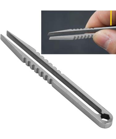 MUNEFE Tweezers Mini Tweezers Portable Tweezers Suitable for Outdoor Survival Camping and Traveling(Color) Natural Color - Buy Online on SooperMarket.com