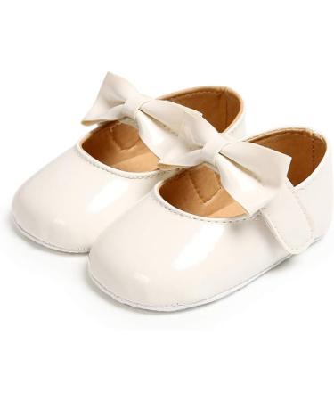 RVROVIC Baby Girl Moccasins - Princess Sparkly Soft Sole Toddler Shoes 0-6 Months (White) - Buy Online on SooperMarket.com