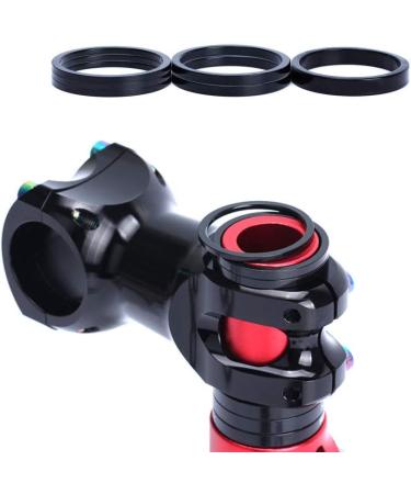 Dioche 4Pcs Aluminum Alloy Bike Headset Spacer Set - 5mm/10mm/15mm/20mm Black - Buy Online on SooperMarket.com