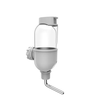 TOKAYIFE Pet Water Bottle for Cage Crate 500ml Water Dispenser for Small Animal Rabbit Guinea Pig Chinchilla Ferret Squirrel Hedgehog (Grey)