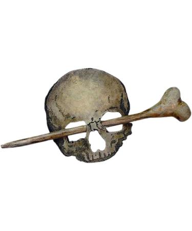 Skull Hair Pin Stick Slide with Faux Bone Halloween Hairpin Handmade Punk Skull Hair Pin Skull/Death Moth Hair Clip Sticks Hairpin Hair Fork Tortoise Shell Bun Cover Holder for Women Girls - Buy Online on SooperMarket.com